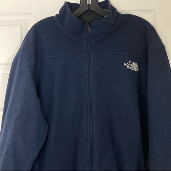 The North Face Windwall Fleece Jacket Water Resistant Blue L  Logo Embroidered - Picture 4 of 16